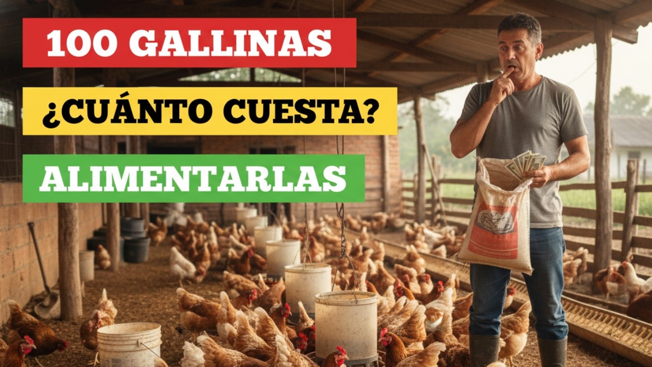 Cuánto cuesta alimentar 100 gallinas durante un mes