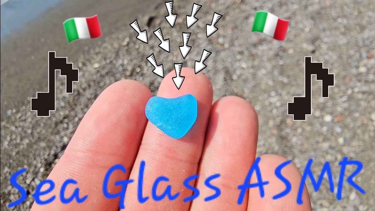 ABSOLUTELY INCREDIBLE Sea Glass and Pottery Hunt on the Amalfi Coast of Italy at Secret Beach 🎶 ASMR