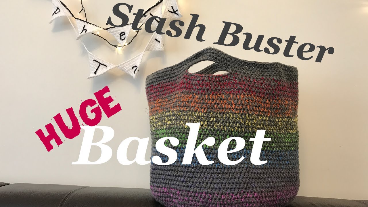 CROCHET BASKET STASH-BUSTER | Ophelia Talks CROCHET