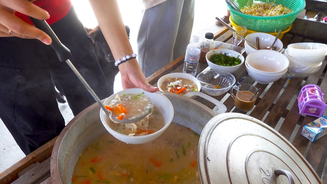 Making Chicken Porridge For Breakfast @ Countryside - Jenny's Family Lifestyle