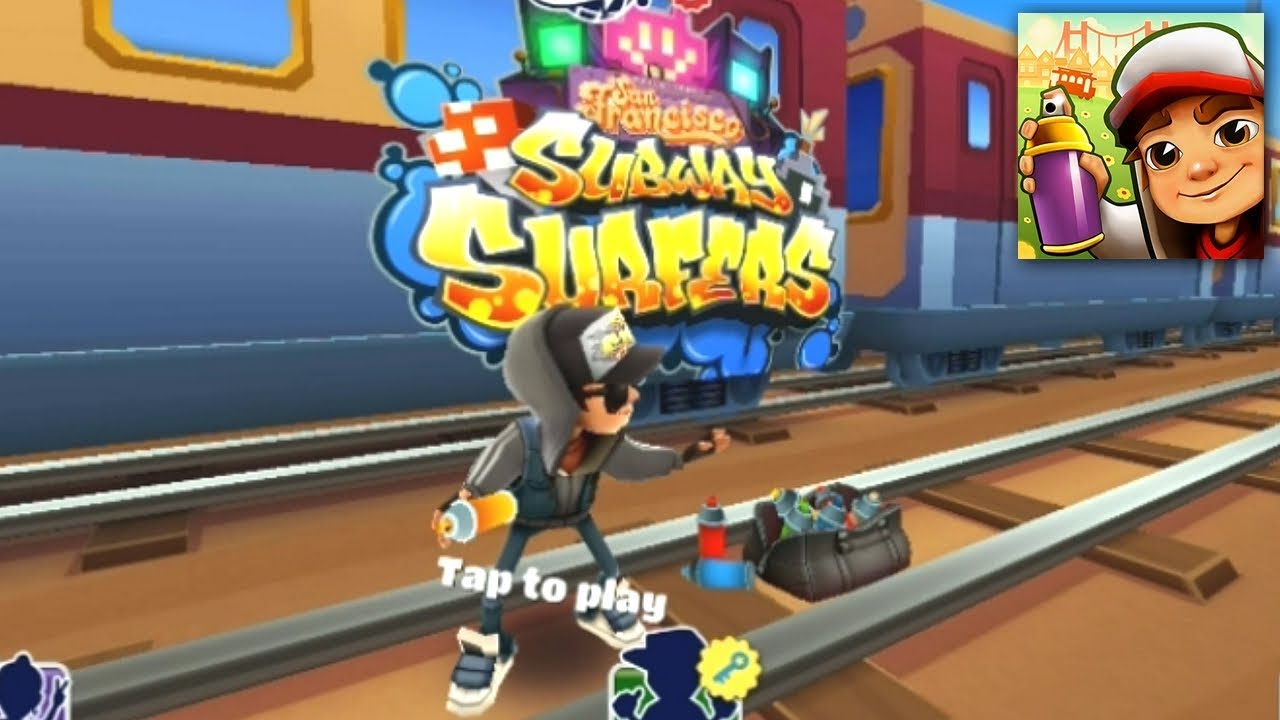 Subway Surfers Jake In Dark Outfit In San Francisco Fullscreen Gameplay HD
