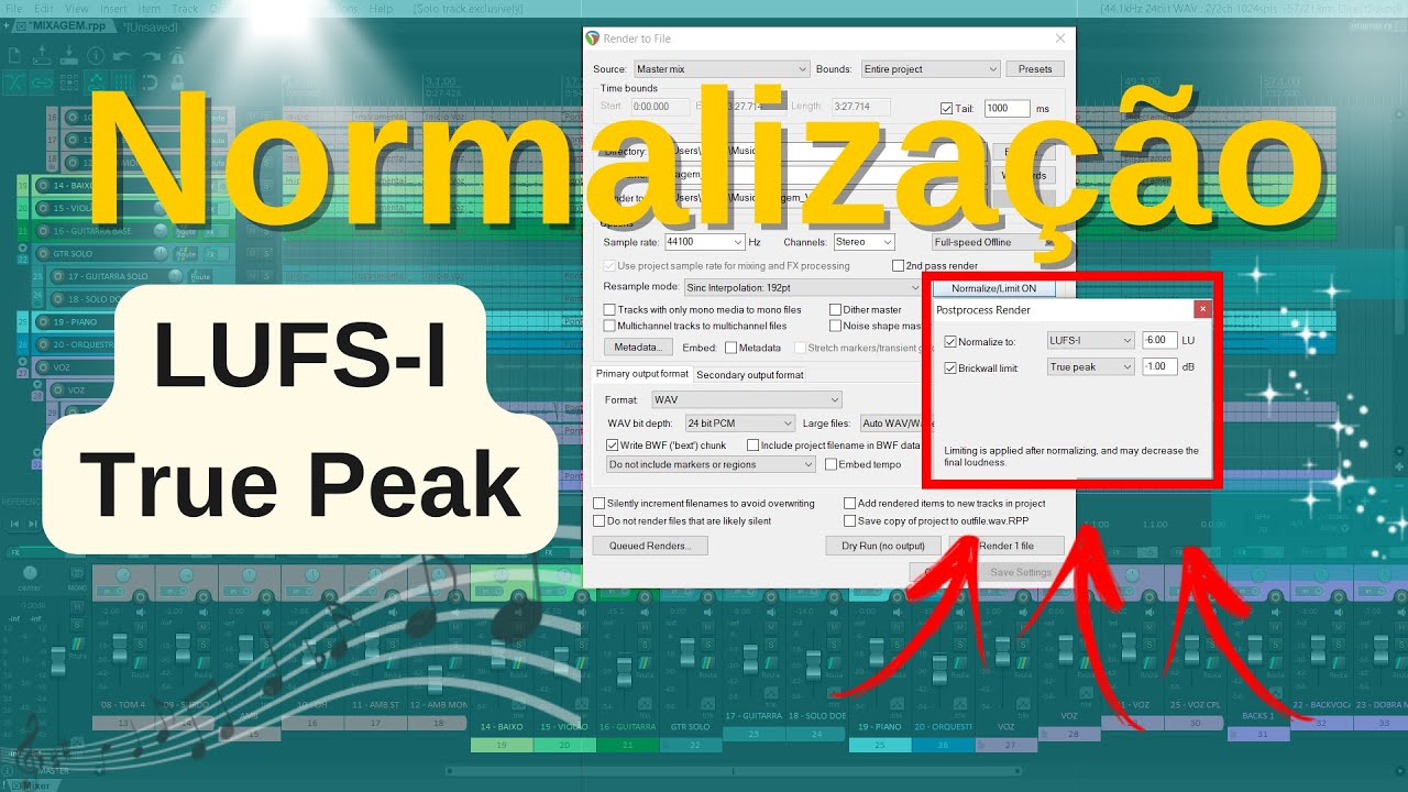 Normalização de Áudio no Reaper - nova ferramenta para a sua Masterização