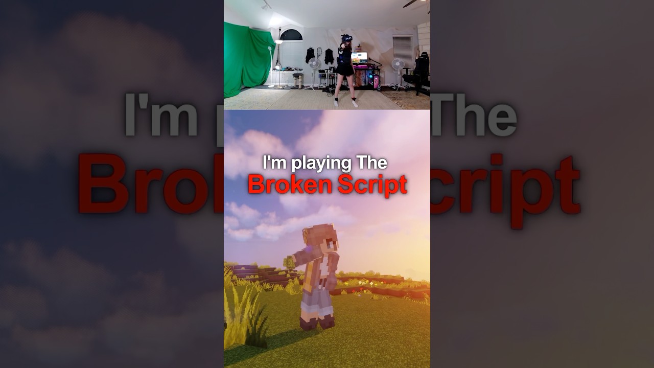 I played the Broken Script in Minecraft VR 🤯#minecraft #horror