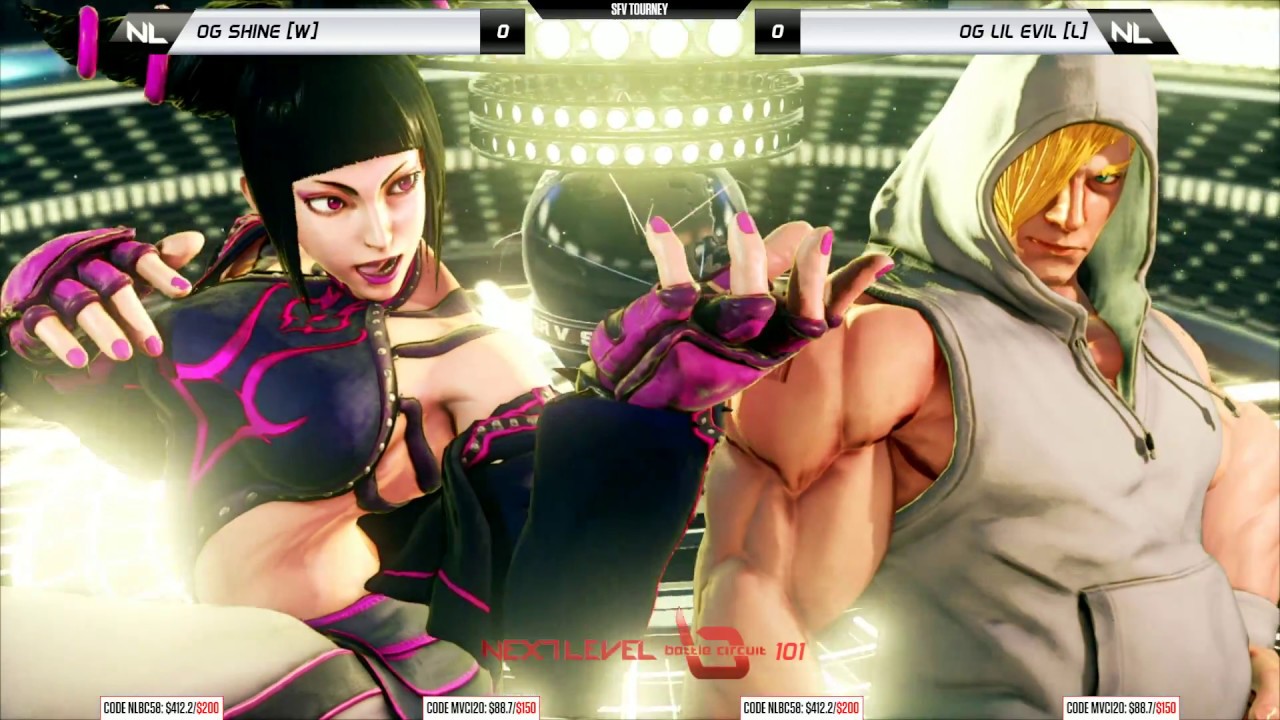 NLBC v.101 - SFVAE GRAND FINAL - OG Shine (Juri) vs Lil Evil (Ed)  [1080p/60fps]