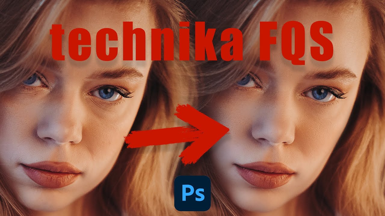 Retusz sk&oacute;ry - Separacja częstotliwości - Frequency Separation - PHOTOSHOP TUTORIAL