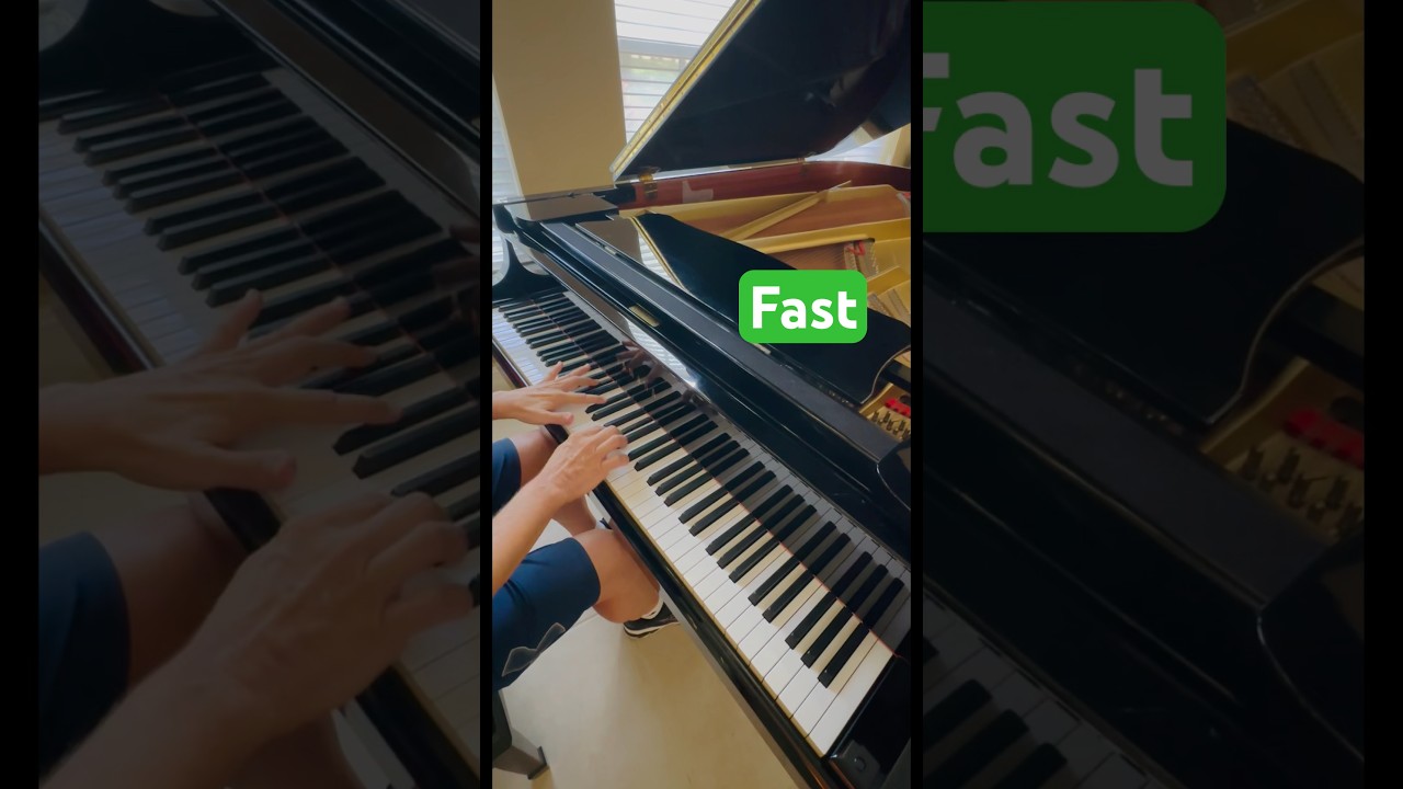 Practicing 3 vs. 4 rhythm Chopin &ldquo;Fantasie-Impromptu&rdquo; Slow, Medium, & Fast Tempo #piano #chopin