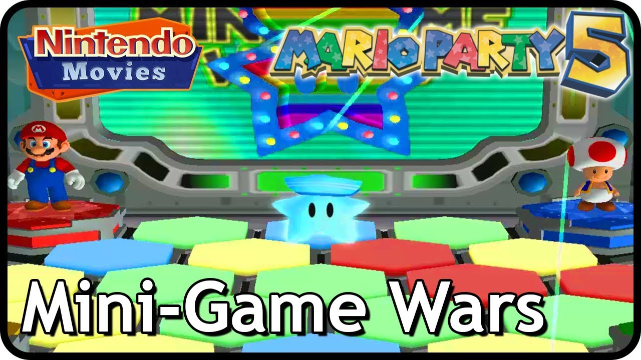 Mario Party 5 - Mini-Game Wars (2 Players, Mario vs Toad vs Waluigi vs Wario)