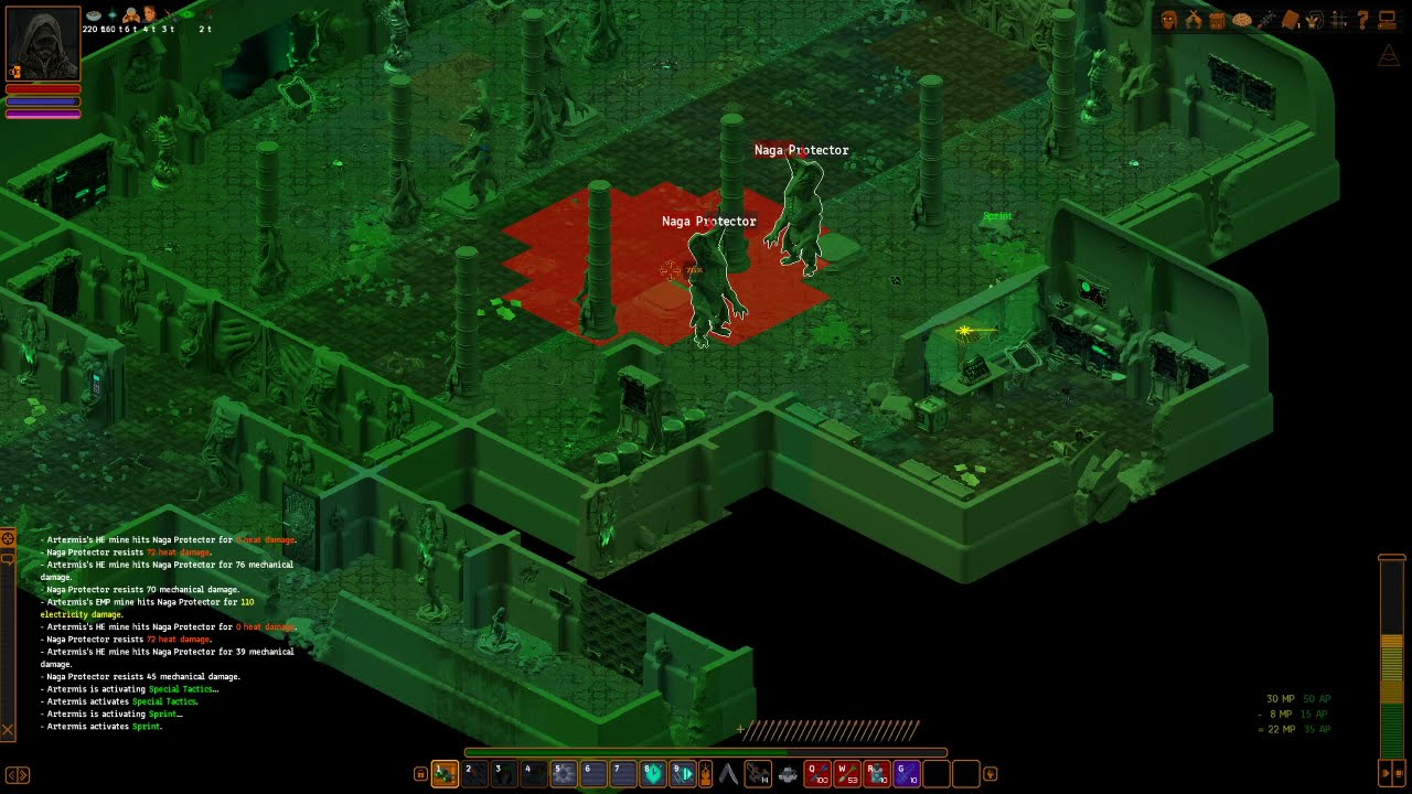 Underrail Crossbow vs Nagas (Dominating)