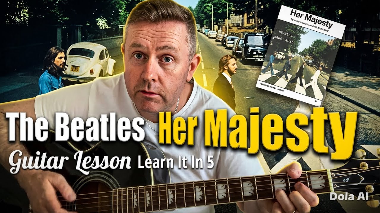 Her Majesty The Beatles Acoustic Guitar Lesson - Learn It In 5 Minutes