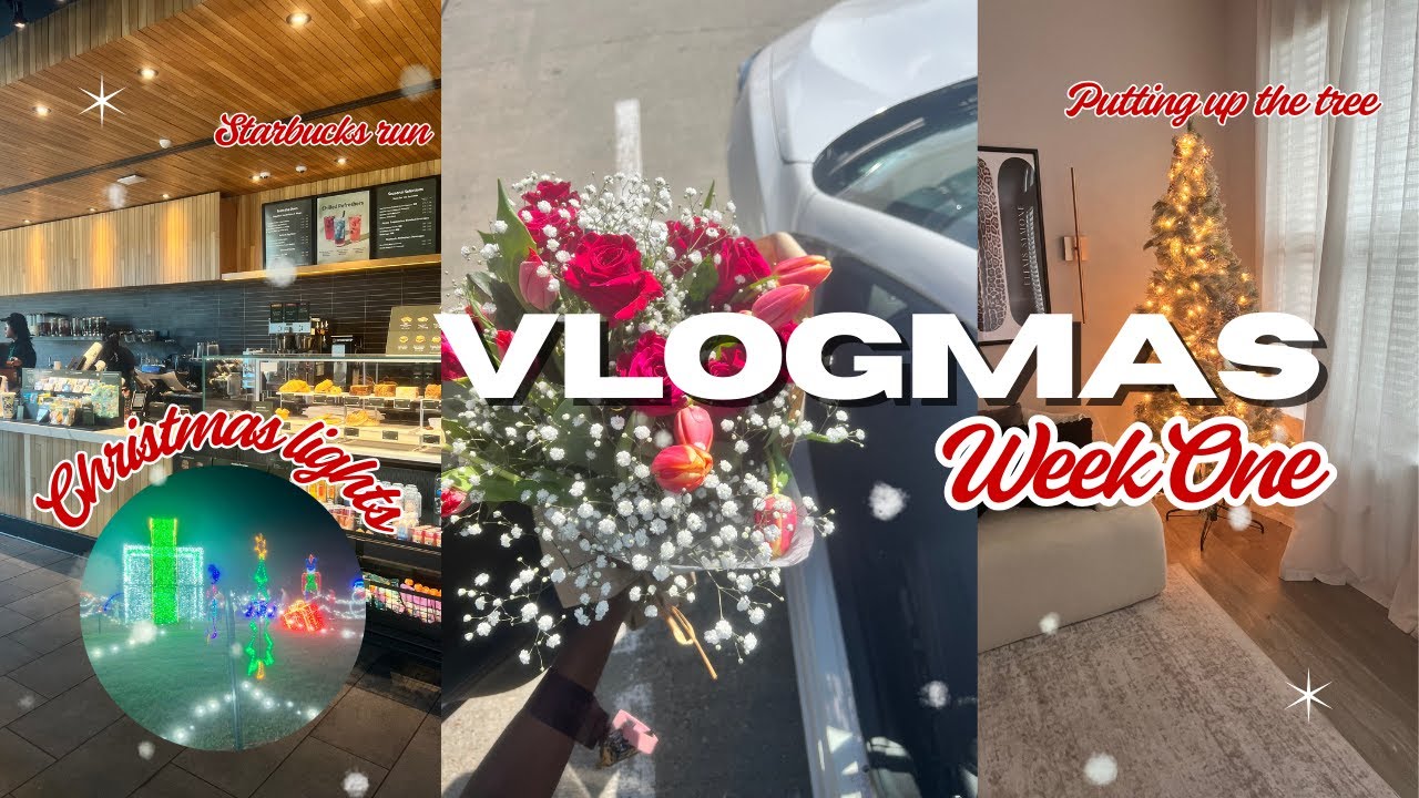 Vlogmas Week 1: Christmas Lights, Tree Decorating & More
