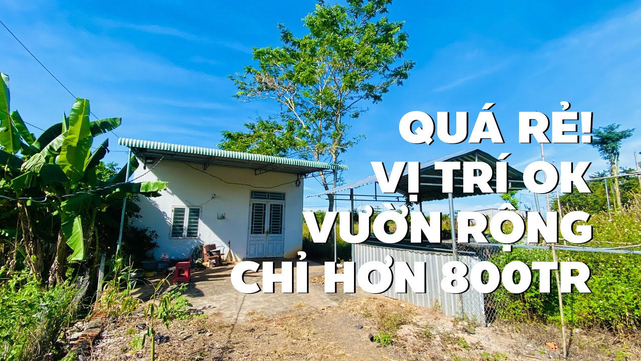 Nợ nần túng thiếu buộc bán rẻ nhà vườn ngay gần chợ trung tâm chỉ hơn 800tr