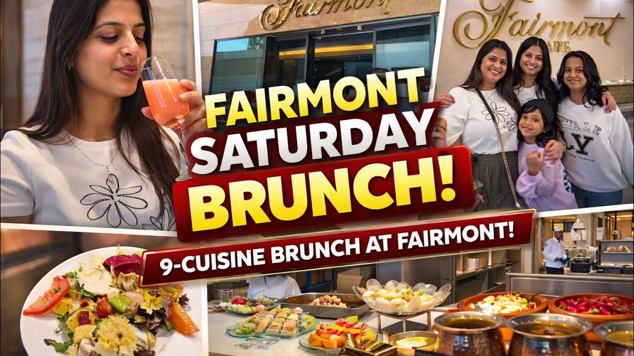 9-Cuisine Saturday Brunch at FAIRMONT RIYADH 😍 | Luxury Food Experience