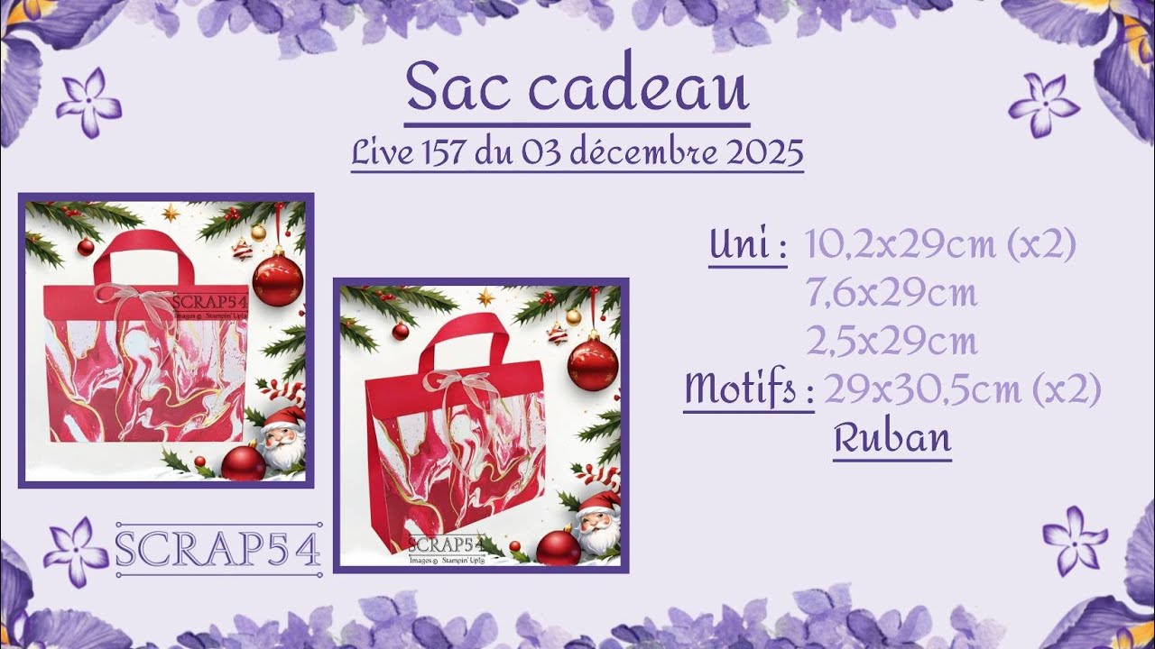 Live #157 Sac cadeau XL  / Stampin'Up!