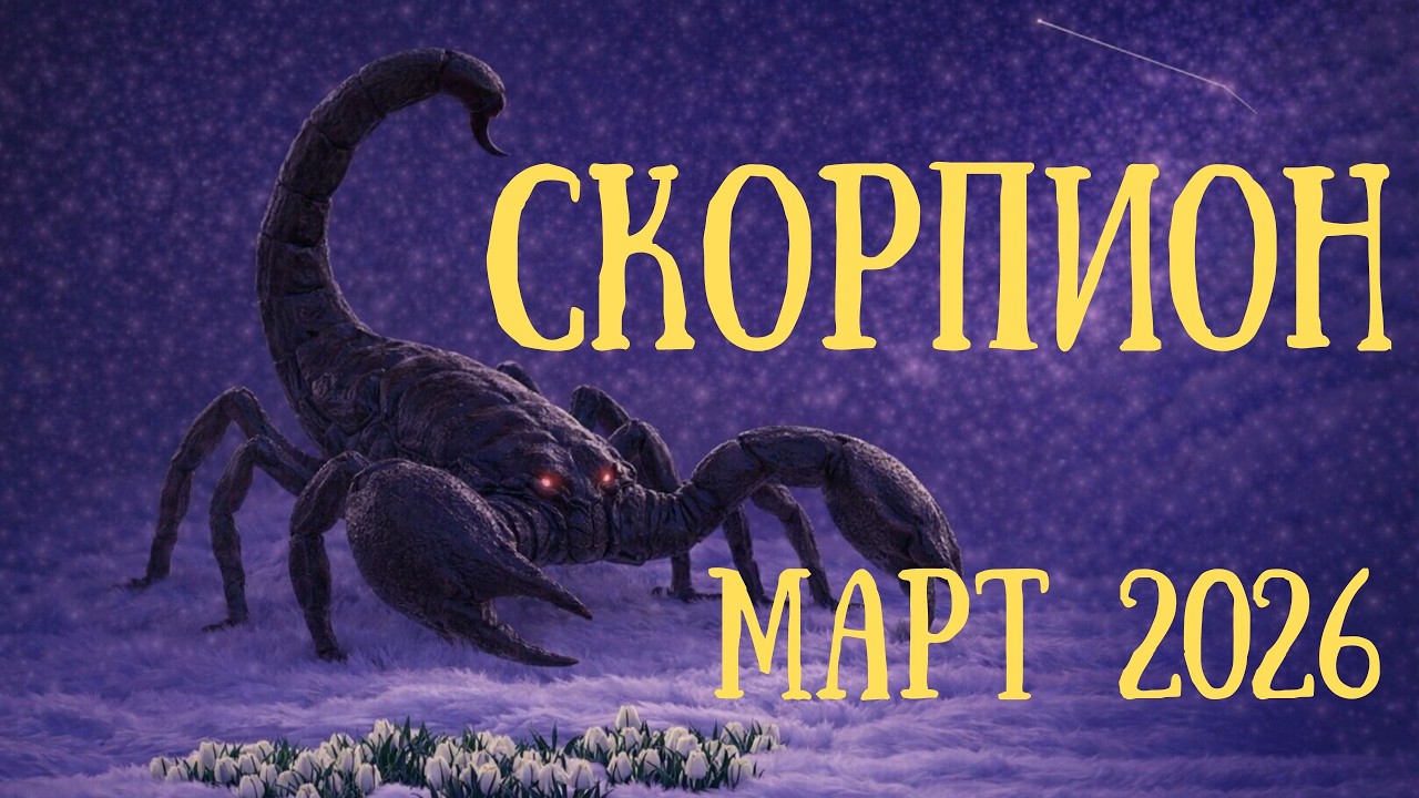 ♏ Скорпион Март 2026 — Вселенная проводит хирургическую чистку