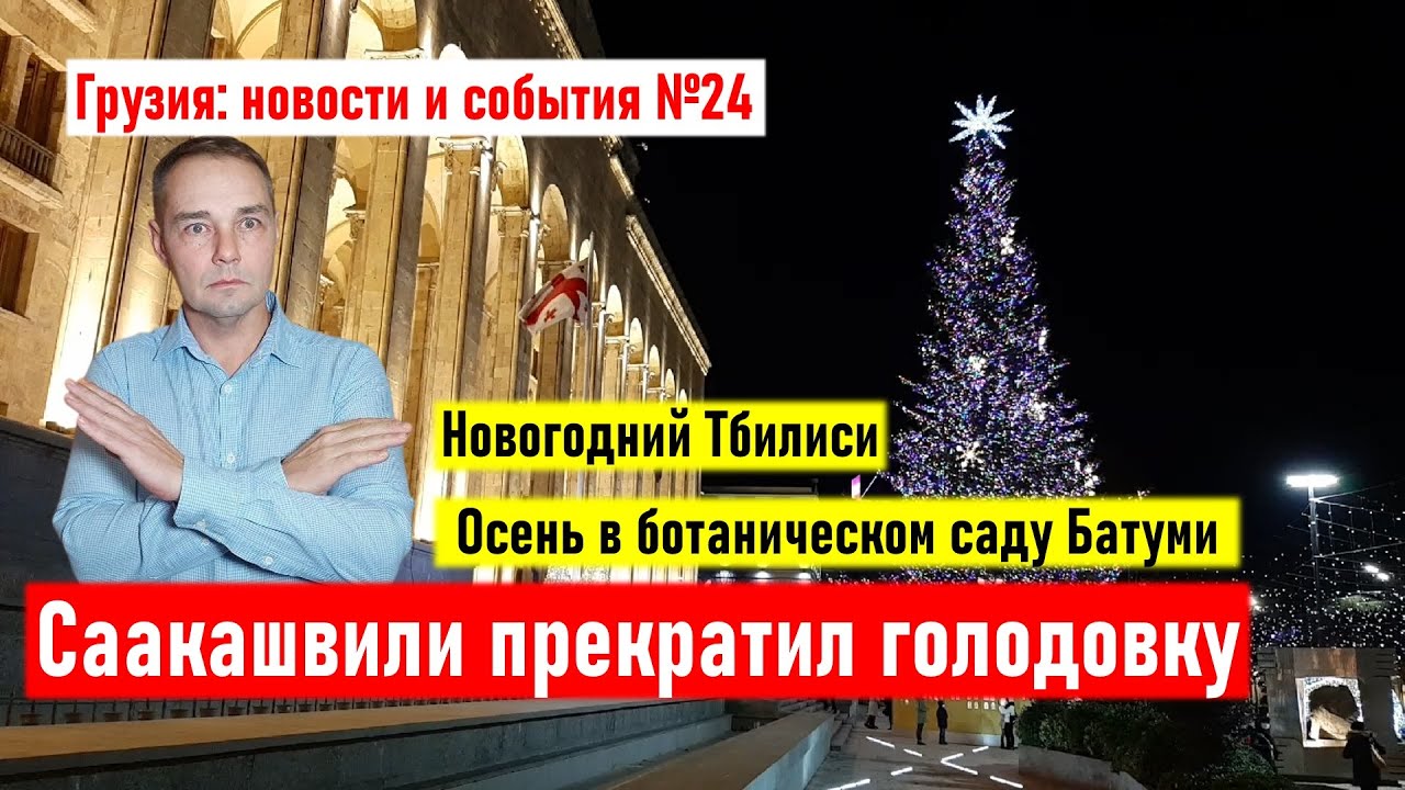 ✅ Саакашвили прекратил голодовку. Иллюминация Тбилиси. Фестиваль Вина.  Новости Грузии №24