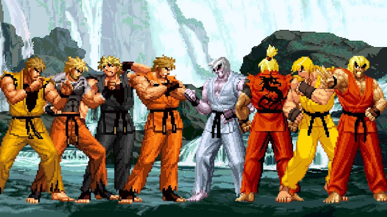 [KOF Mugen] Ryo Sakazaki Team vs Ken Team