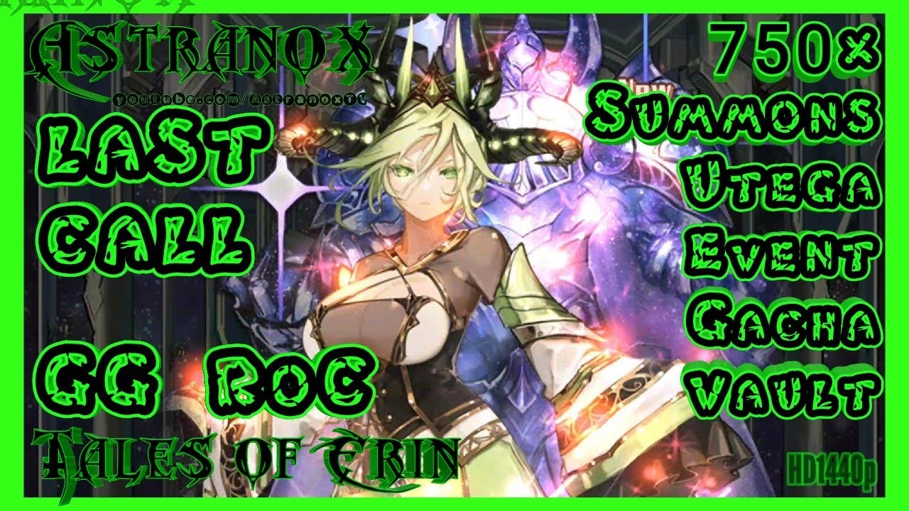 TALES OF ERIN Summon 750 Divine Tokens in Utega Event Gacha Restored Vault - 5* +10 F2P Hero TOE