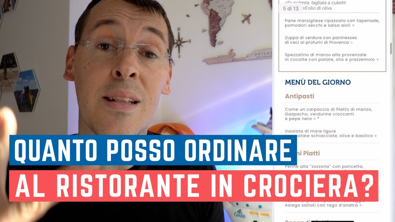QUANTO POSSO ORDINARE al RISTORANTE in CROCIERA ?