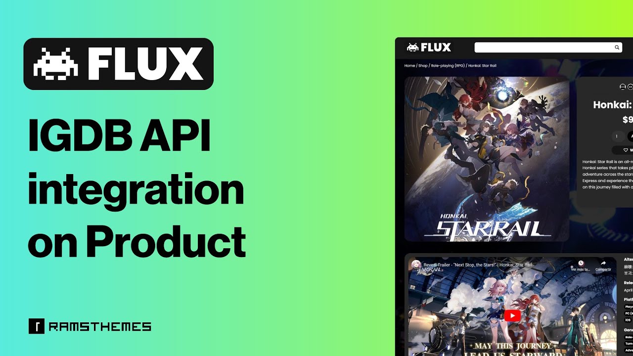 USING IGDB API on FLUX WooCommerce Theme with PRODUCTS