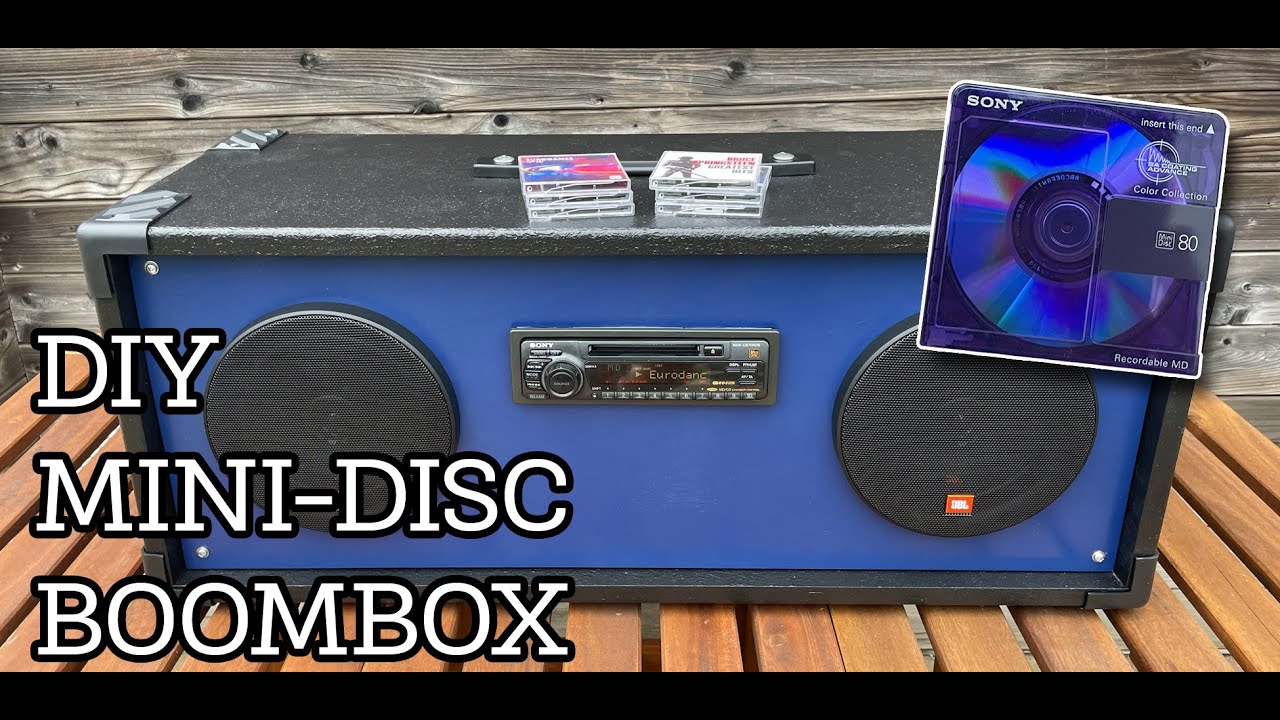 DIY MiniDisc Boombox