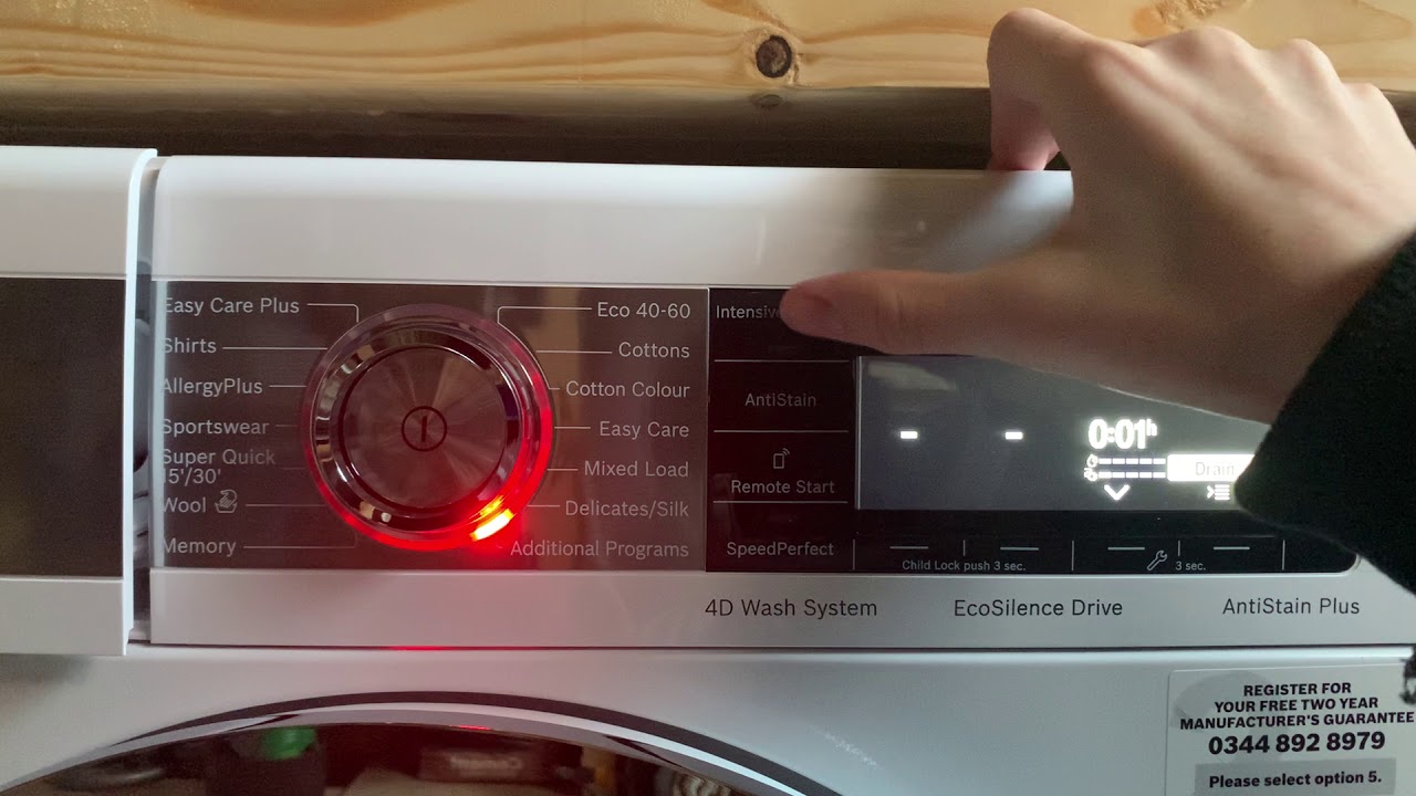 Bosch WAX32GH4GB - All Programs and Options