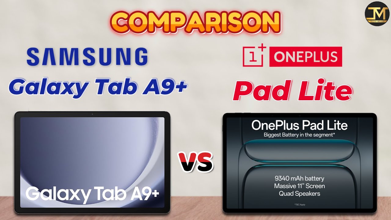 OnePlus Pad Lite vs Samsung Galaxy Tab A9 Plus : Which Tablet is Best❓😱