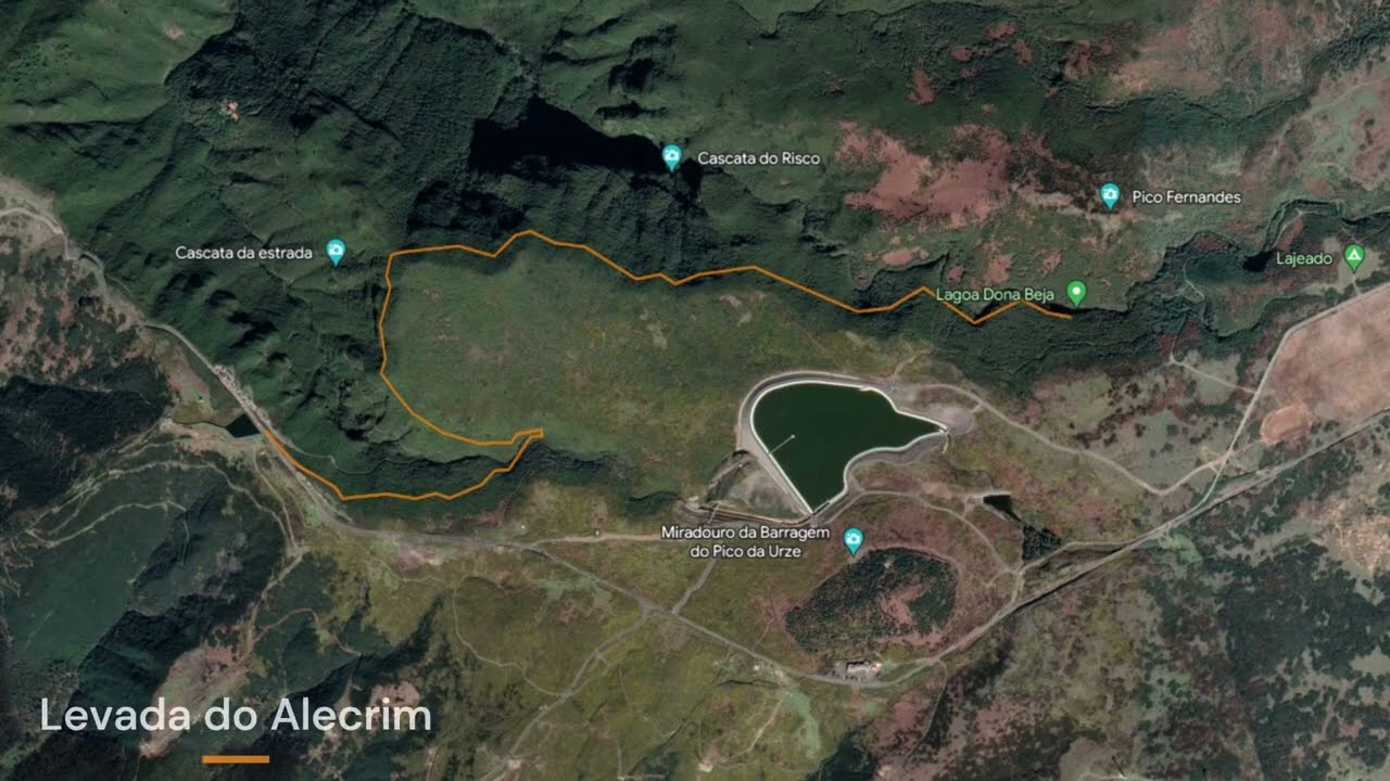 Levada do Alecrim Trail Map, Walking&nbsp;in&nbsp;Madeira