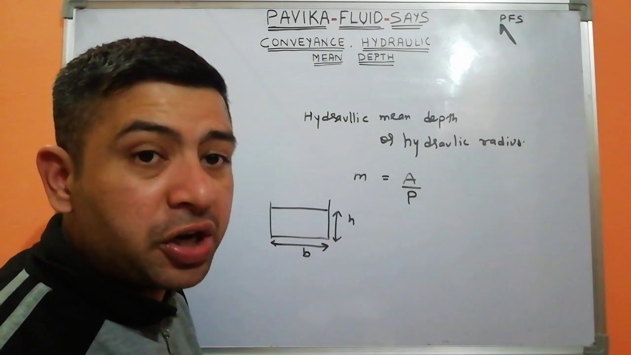 Conveyance, Hydraullic mean depth and depth of flow