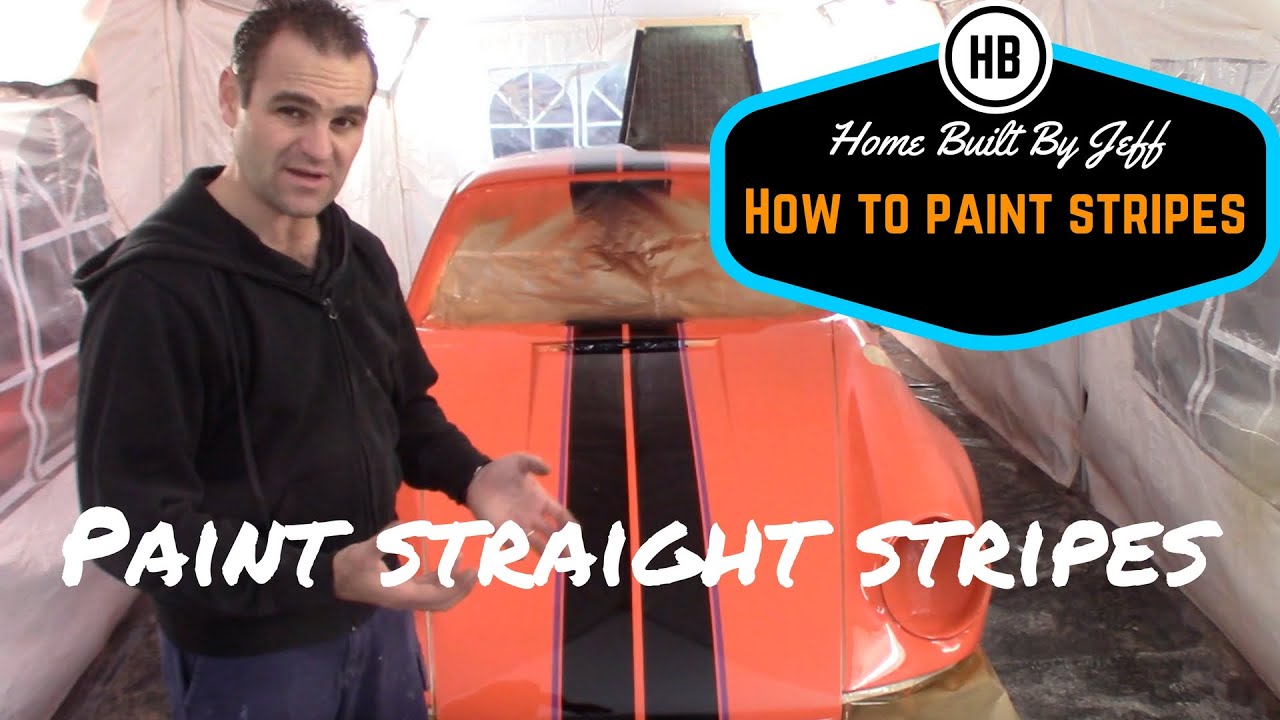 How to paint stripes on a car