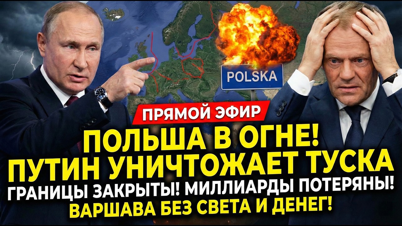 КРАХ ПОЛЬШИ: Путин закрыл границы, отключил энергию и выставил счет на МИЛЛИАРДЫ!