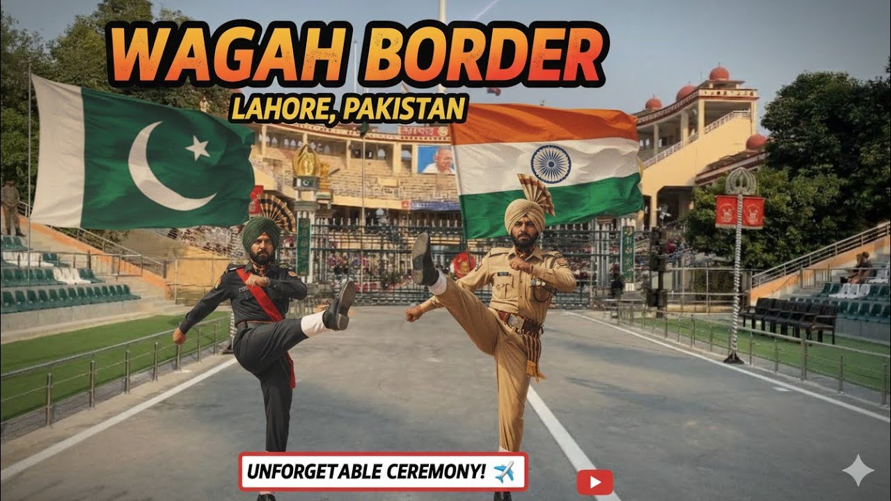 Rawalpindi to Lahore WAGAH border | Wagah border flag ceremony | Pakistan and India border