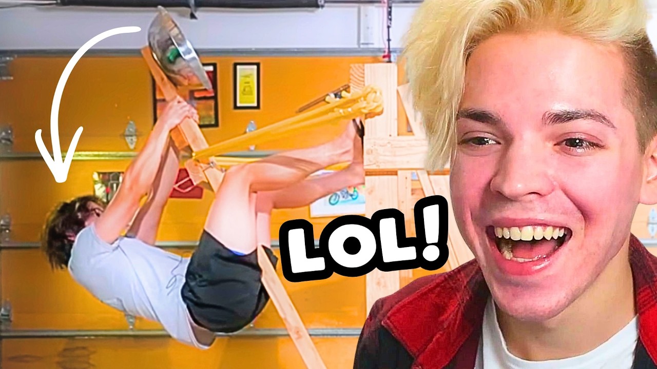 John Trace Reacts To Michael Reeves Dog Catapult!