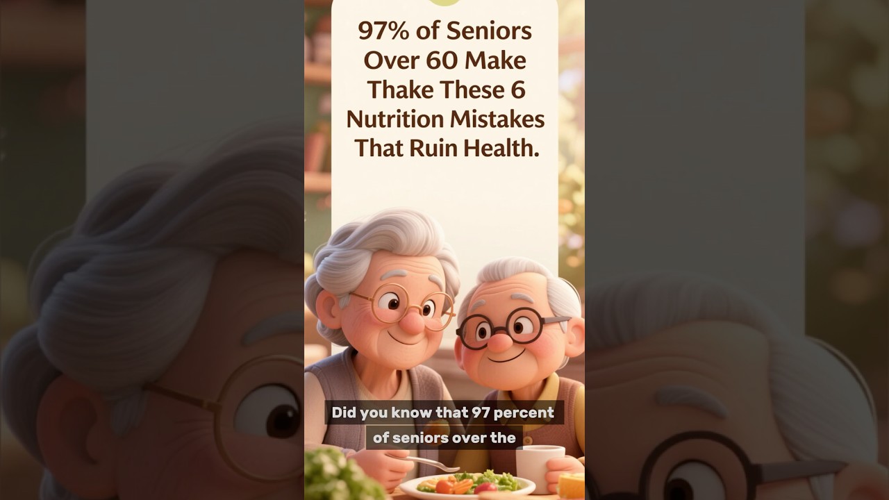 97% of Seniors Over 60 Make These 6 Nutrition Mistakes That Ruin Health  #healthyaging #afterage60