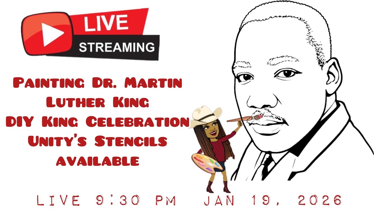 🌹Unity is Live!! DR. Martin Luther King DIY UNITY’s Stencils is AVAILABLE Hand Printed Earrings