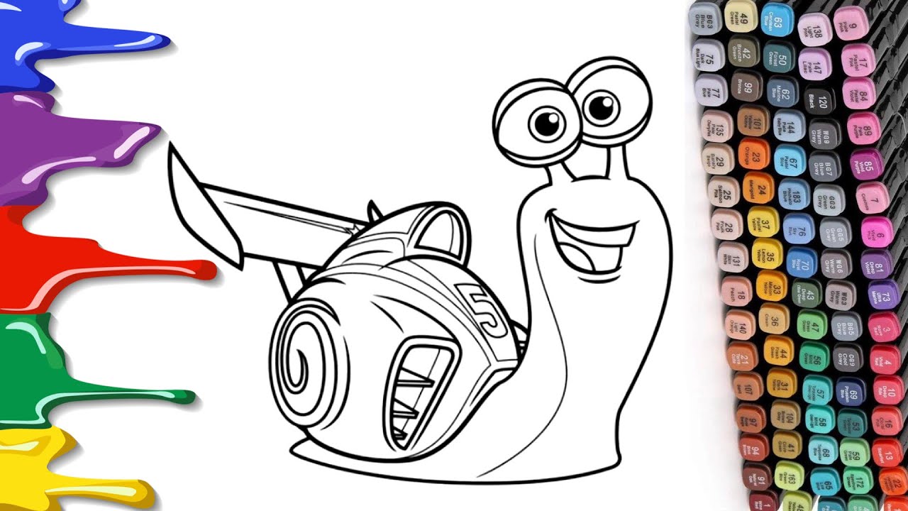 Coloring Turbot Snail from Cars