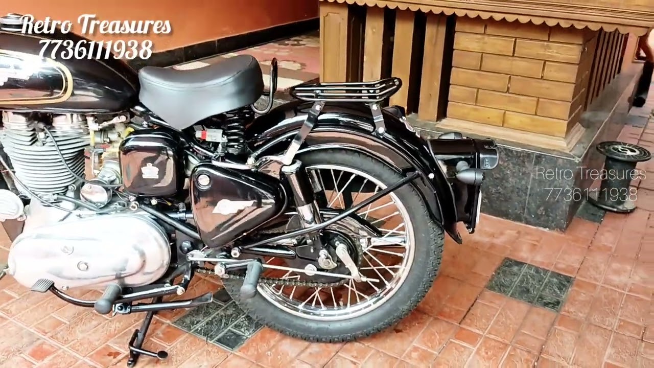 Custom made carrier and  removable back seat for Royal Enfield bullet