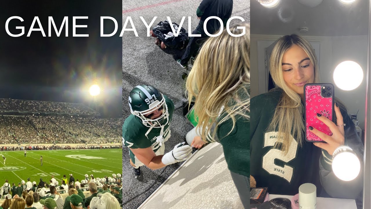 MSU game day vlog & GRWM!