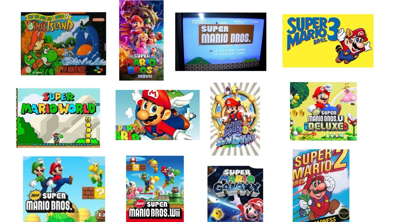 The entire Mario chronological timeline