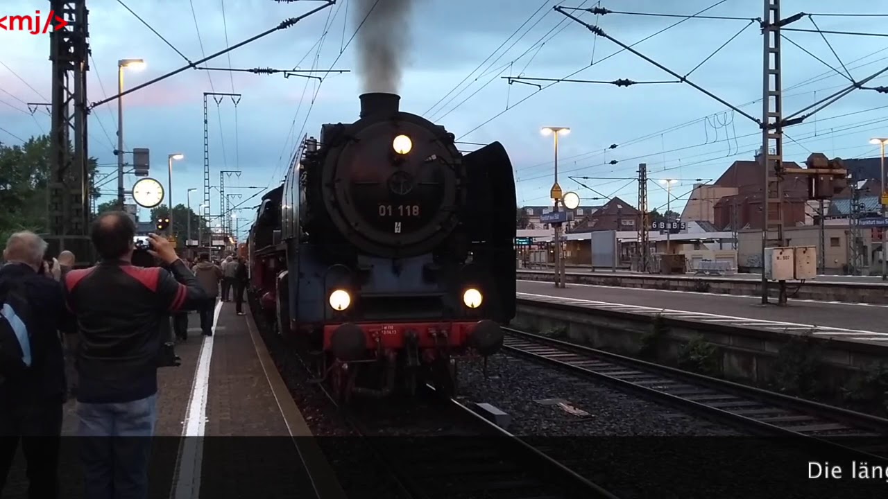 unterwegs mit 01 118 - Dampflok Sonderfahrten der HEF (2013-2018)
