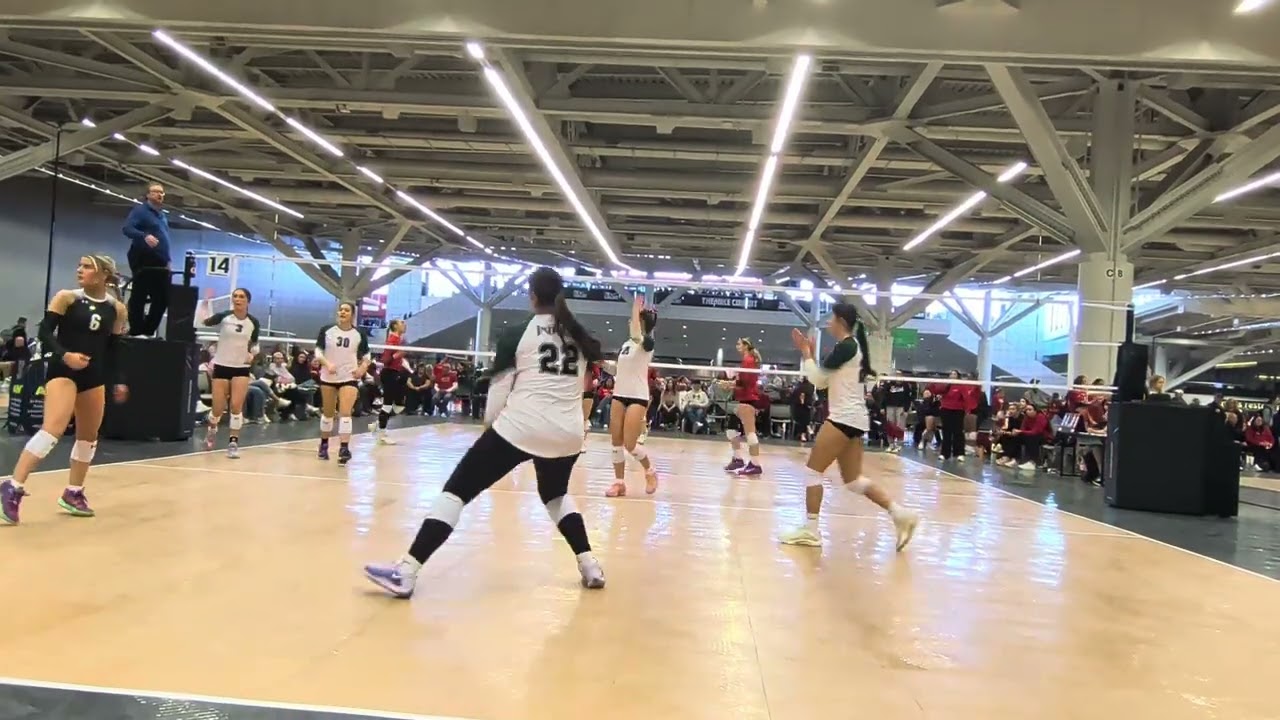 2026-02-14 Club Volleyball - Infinity 17 Green vs. Renaissance 17 Black - Set 1