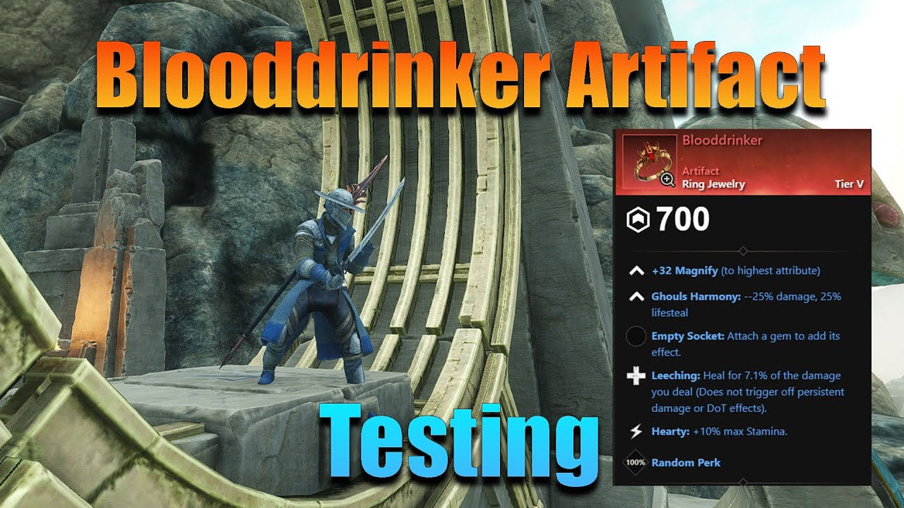 Build Testing Blooddrinker in An OPR - New World PVP Commentary