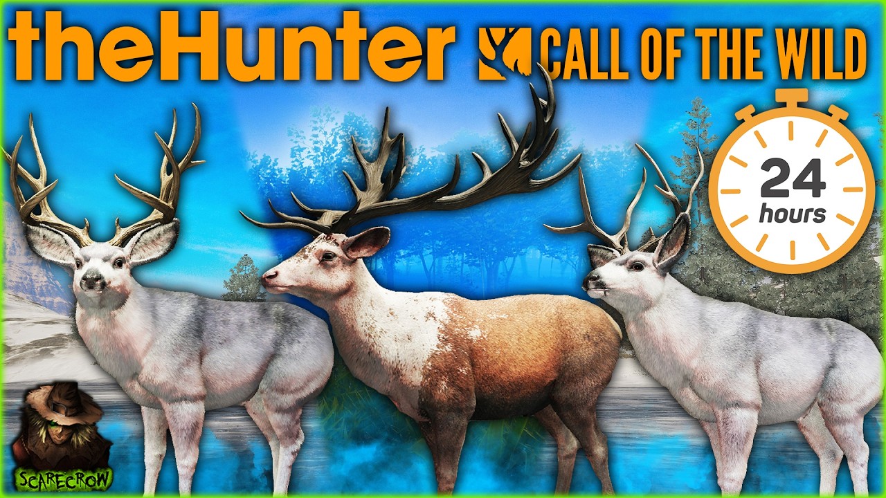 We Hunted Mule Deer & Red Deer For 24hrs & Got TRIPLE RARES! Call of the wild