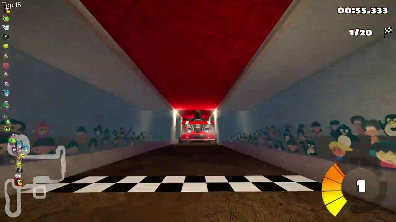 SuperTuxKart - Rock Stadium, 20 laps, expert, reverse