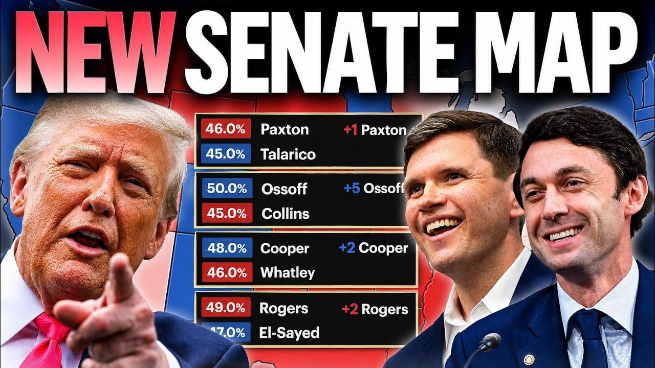 2026 Senate Map Based on the LATEST POLL in Every Race! (JULY UPDATE)