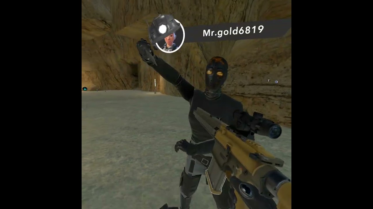 Playing vail vr #gun game