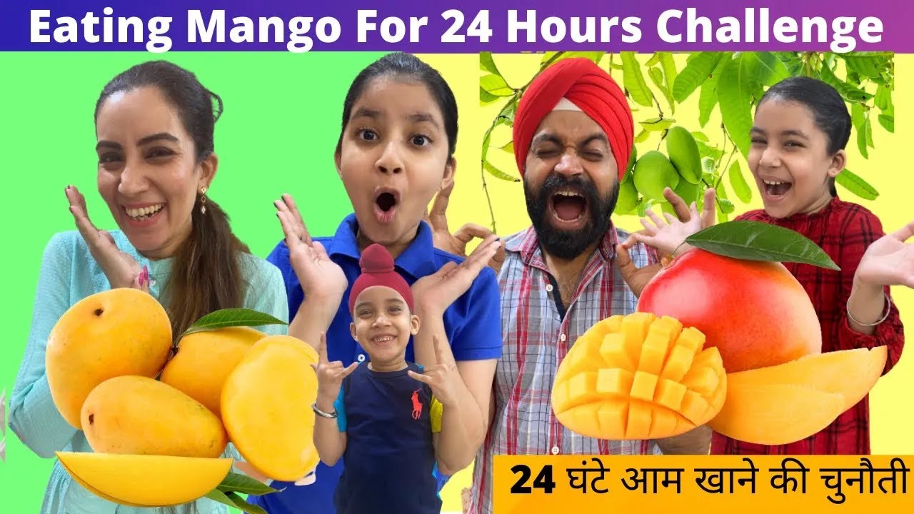Eating Mango For 24 Hours Challenge | RS 1313 FOODIE | Ramneek Singh 1313 | RS 1313 VLOGS