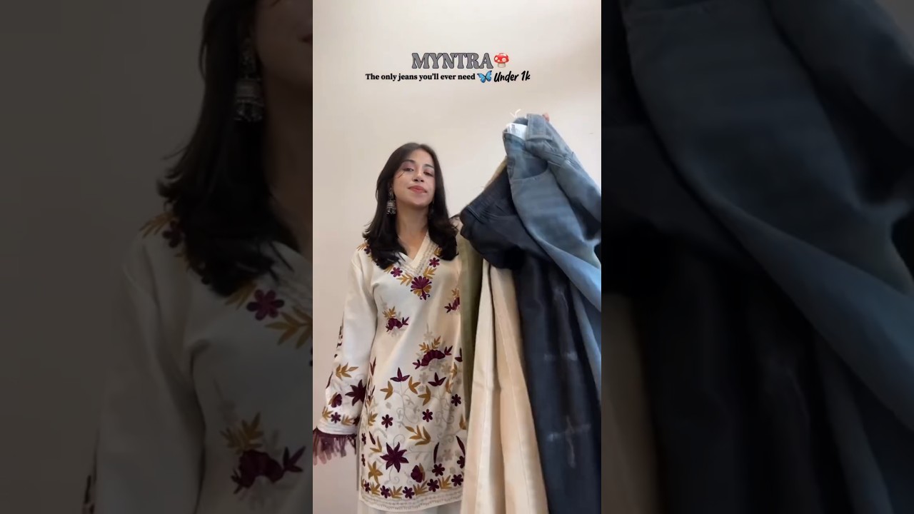 Myntra Only Jeans 👖 FOR WOMEN'S 🫧🎀🪷 #fyp #haul #baggyjeans #jeans #myntra #meesho #myntrahaul #ootd