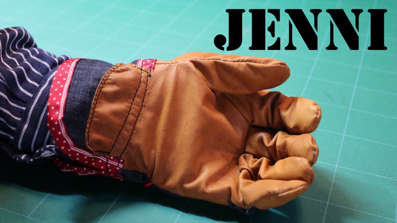 leather work gloves/sewing home made/diy