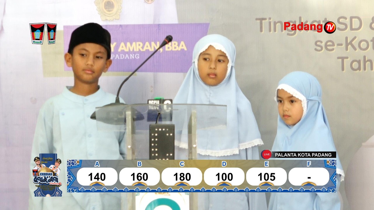 🔴 LIVE : Cerdas Qur'an Tingkat Sekolah Dasar/Sederajat Kota Padang Tahun 2026 Episode 38