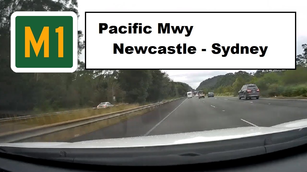 M1 Driving Pacific Hwy from Brisbane to Sydney 011 Newcastle - Sydney